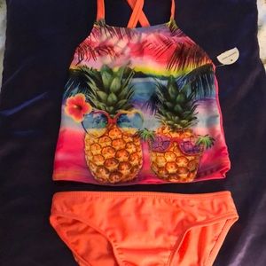 Girls 2 piece bathing suit